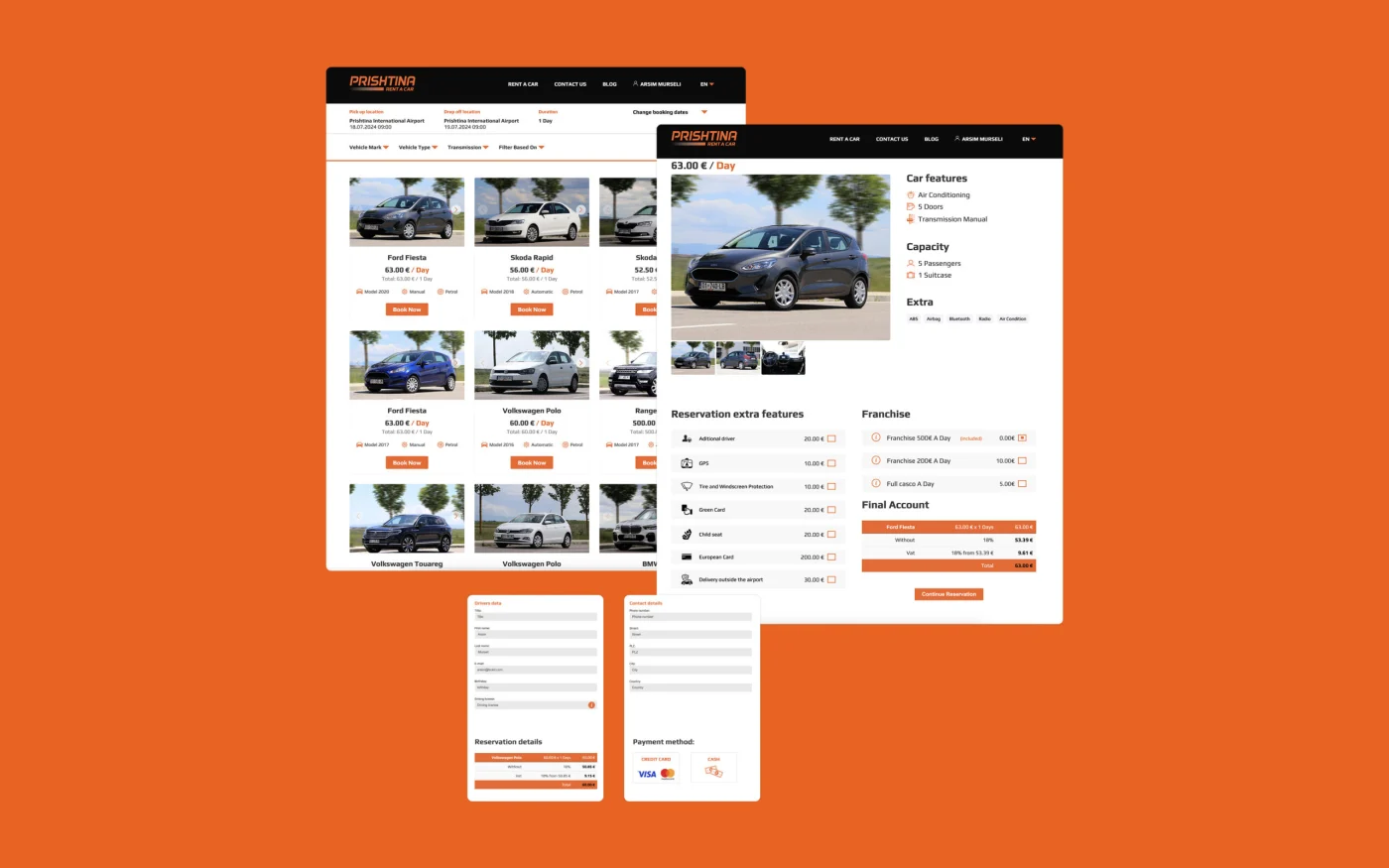 PRISHTINA RENT A CAR project presentation