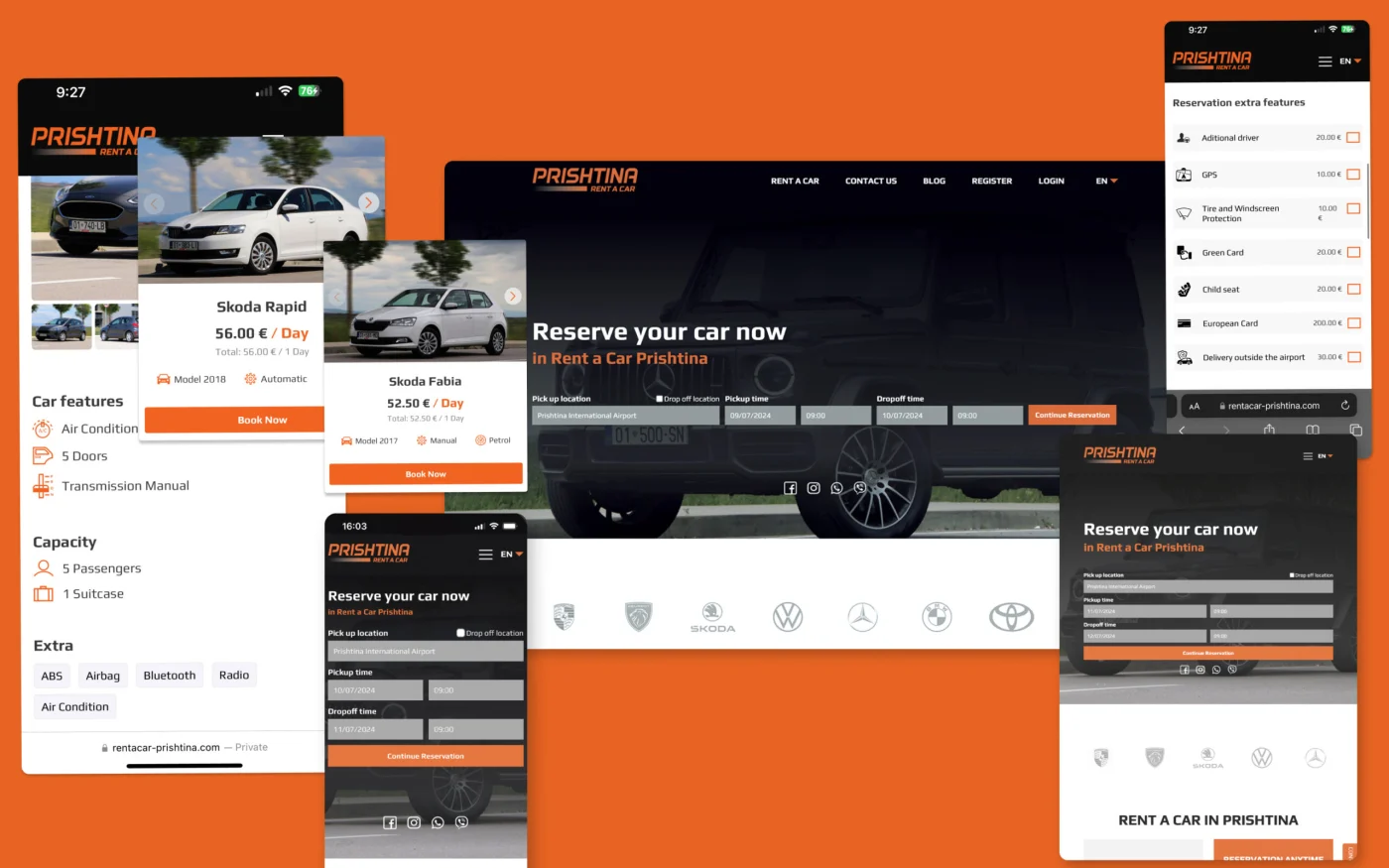 PRISHTINA RENT A CAR project presentation